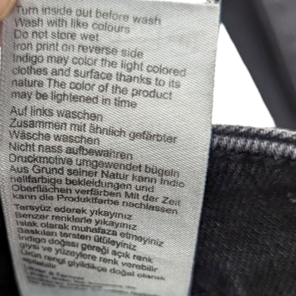 Mavi Jeans Scarlett Super High Rise Super Skinny Jeans Womens 27 Black NEW - Picture 11 of 12